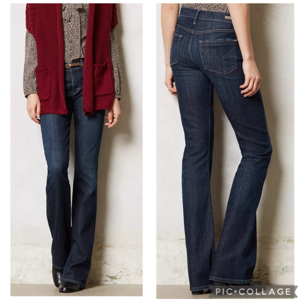 Citizens Of Humanity Jeans Sz 26 Amber Dark High Rise Bootcut Stretch Denim